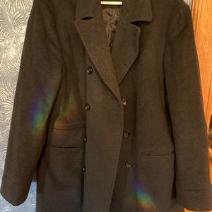 Gorgeous Mens XL Banana Republic Wool Blend Winter Coat Never Worn